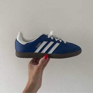 Adidas sambas in blue